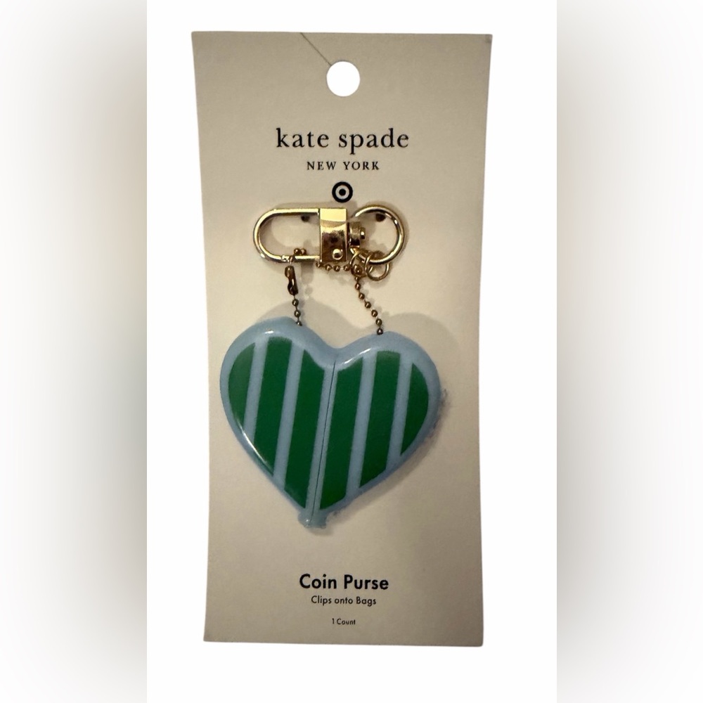 NWT Striped Heart Coin Purse Bag Charm
Keychain - kate spade new york x Target